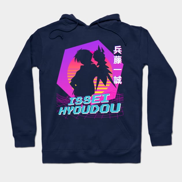 Hyoudou Issei - Vaporwave Hoodie by The Artz